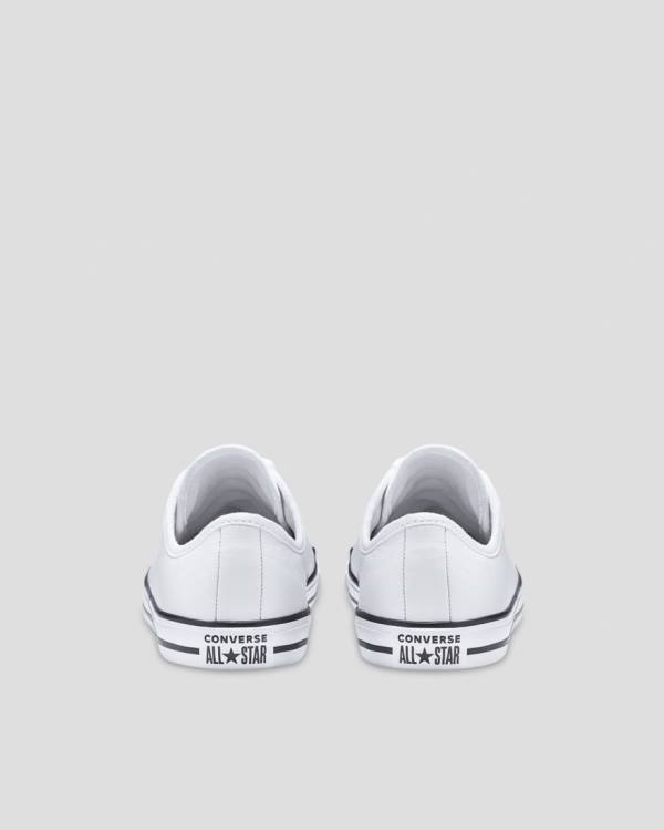 Tenisi Low Top Converse Chuck Taylor All Star Dainty Piele Albi | CV-310JAV