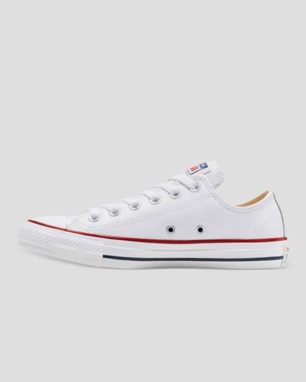 Tenisi Low Top Converse Chuck Taylor All Star Piele Albi | CV-325FLN