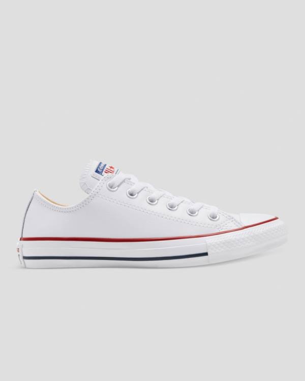 Tenisi Low Top Converse Chuck Taylor All Star Piele Albi | CV-325FLN