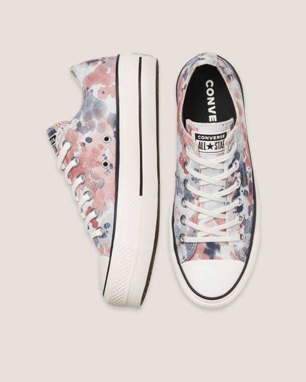 Tenisi Low Top Converse Chuck Taylor All Star Lift Festival Gri Roz | CV-351PDG