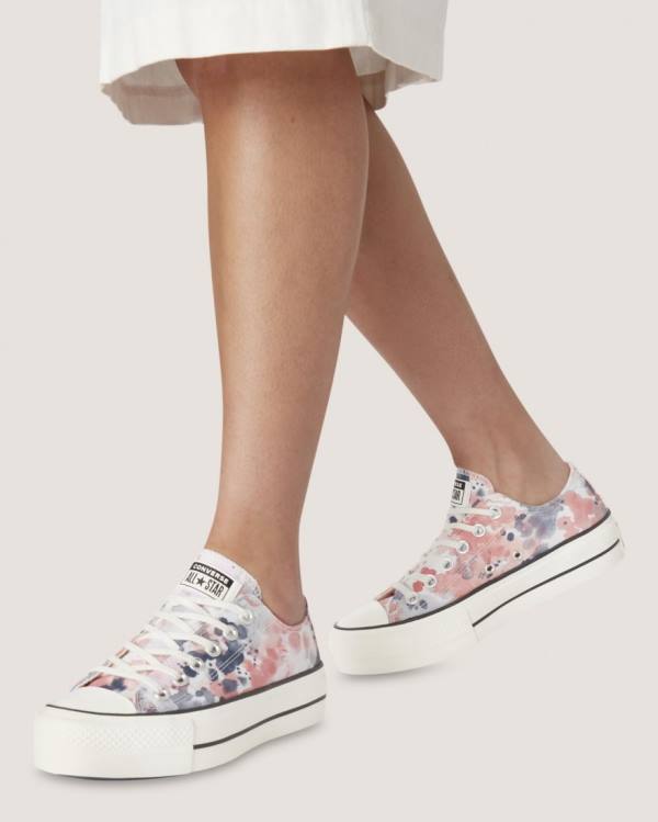 Tenisi Low Top Converse Chuck Taylor All Star Lift Festival Gri Roz | CV-351PDG