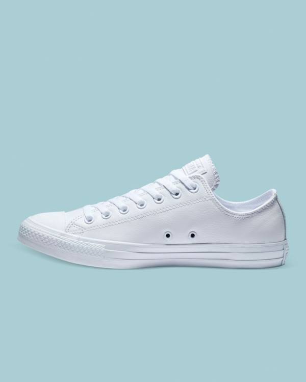 Tenisi Low Top Converse Chuck Taylor All Star Piele Albi | CV-359GMA