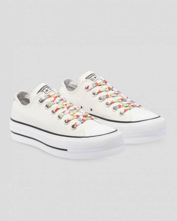 Tenisi Low Top Converse Chuck Taylor All Star Lift Garden Party Bej | CV-451QOW