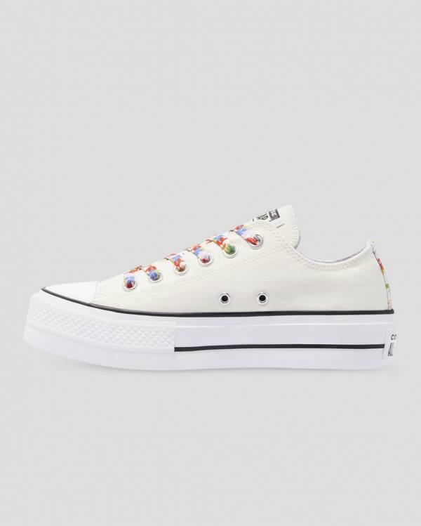 Tenisi Low Top Converse Chuck Taylor All Star Lift Garden Party Bej | CV-451QOW