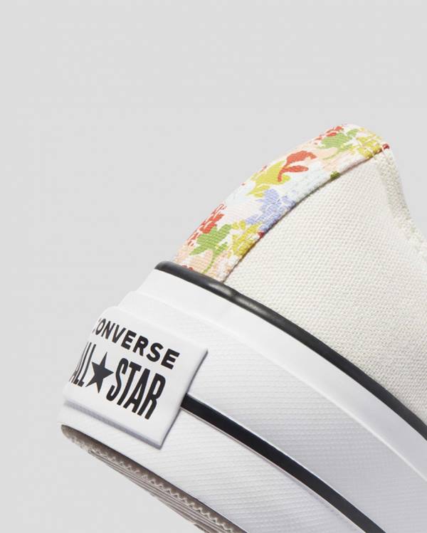 Tenisi Low Top Converse Chuck Taylor All Star Lift Garden Party Bej | CV-451QOW