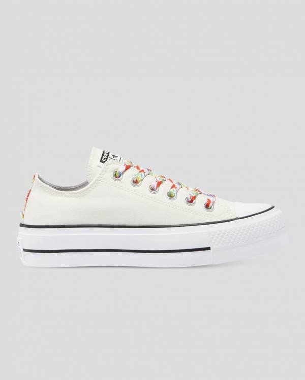 Tenisi Low Top Converse Chuck Taylor All Star Lift Garden Party Bej | CV-451QOW