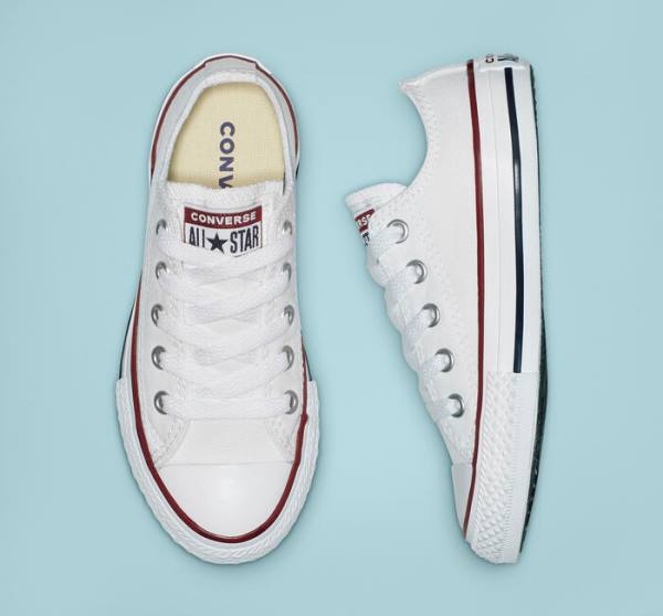 Tenisi Low Top Converse Chuck Taylor All Star Optical White Albi | CV-456NPK