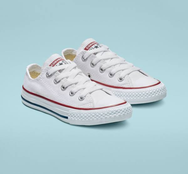 Tenisi Low Top Converse Chuck Taylor All Star Optical White Albi | CV-456NPK