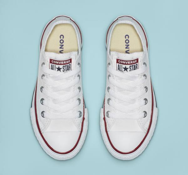 Tenisi Low Top Converse Chuck Taylor All Star Optical White Albi | CV-456NPK