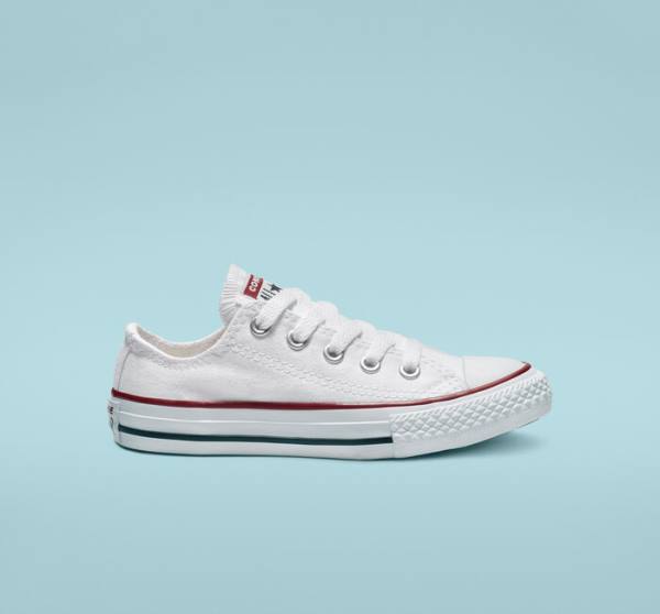 Tenisi Low Top Converse Chuck Taylor All Star Optical White Albi | CV-456NPK