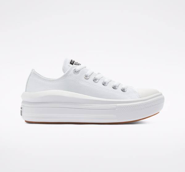 Tenisi Low Top Converse Chuck Taylor All Star Move Platforma Albi Albi Albi | CV-480OUC