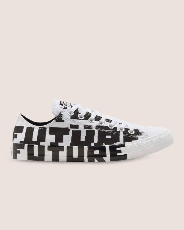 Tenisi Low Top Converse Chuck Taylor All Star Create Future Negrii Albi | CV-673ADJ