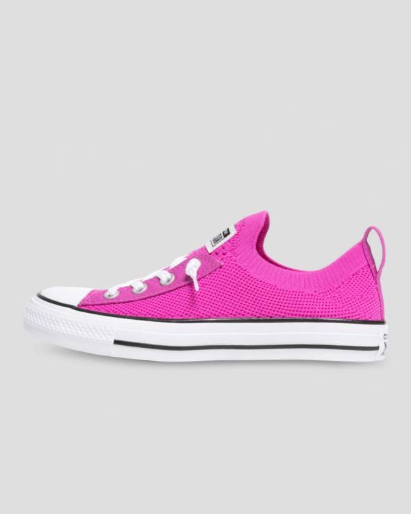 Tenisi Low Top Converse Chuck Taylor All Star Shoreline Knit Slip Roz | CV-689XDU