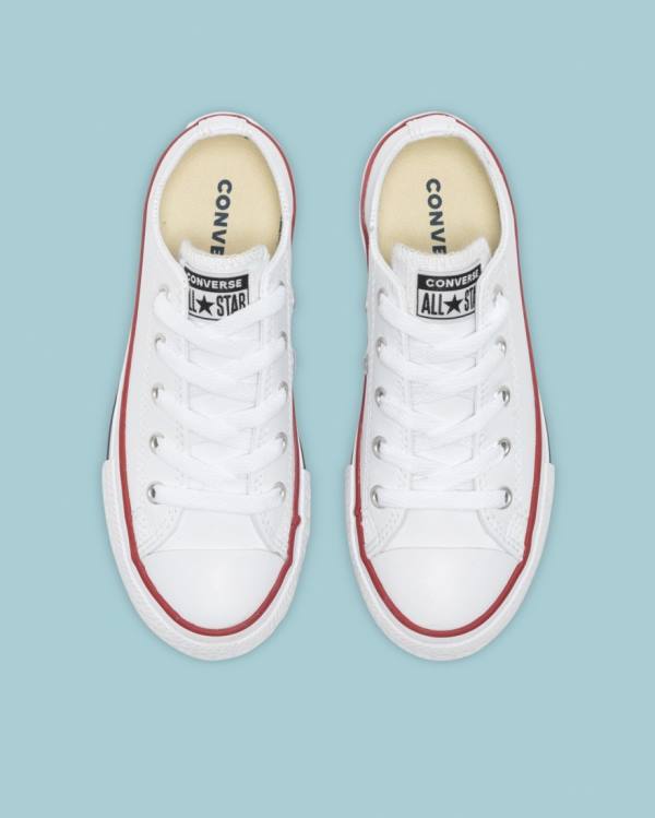 Tenisi Low Top Converse Chuck Taylor All Star Piele Albi | CV-723DLI