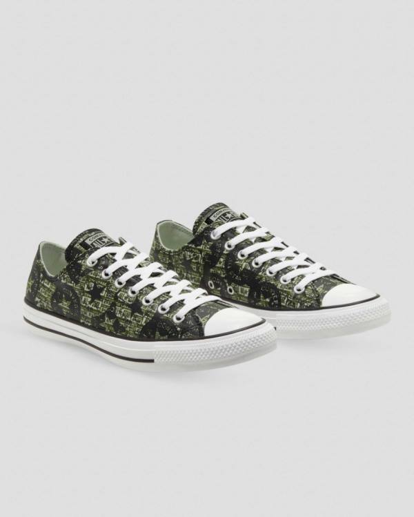 Tenisi Low Top Converse Chuck Taylor All Star Logo Replay Negrii | CV-756JRC