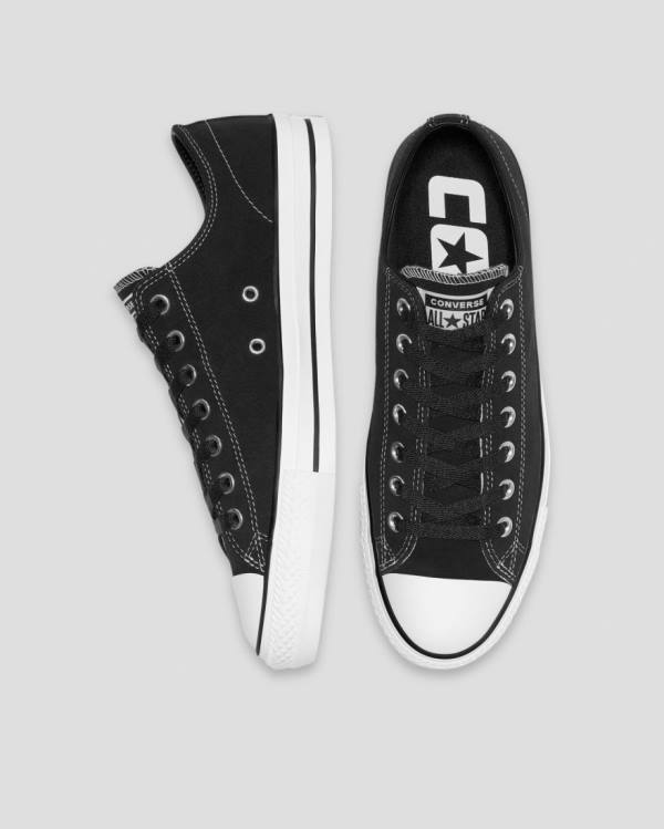 Tenisi Low Top Converse Chuck Taylor All Star Pro Piele Intoarsa Negrii | CV-759NSD