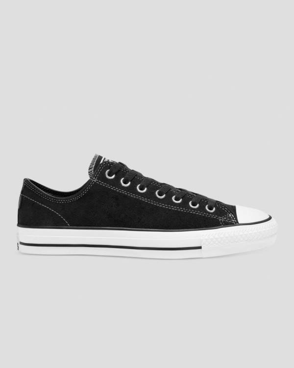 Tenisi Low Top Converse Chuck Taylor All Star Pro Piele Intoarsa Negrii | CV-759NSD