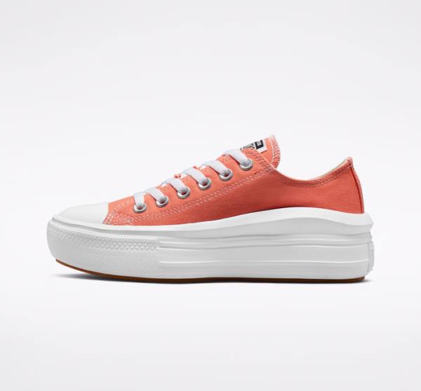 Tenisi Low Top Converse Chuck Taylor All Star Move Platforma Seasonal Color Albi Albi | CV-795DQO