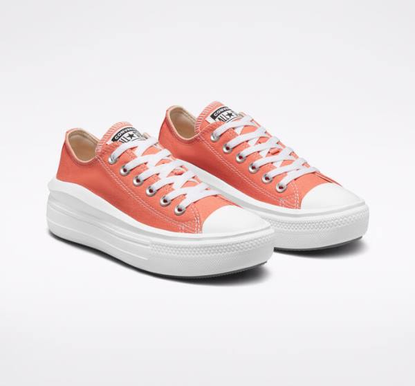 Tenisi Low Top Converse Chuck Taylor All Star Move Platforma Seasonal Color Albi Albi | CV-795DQO