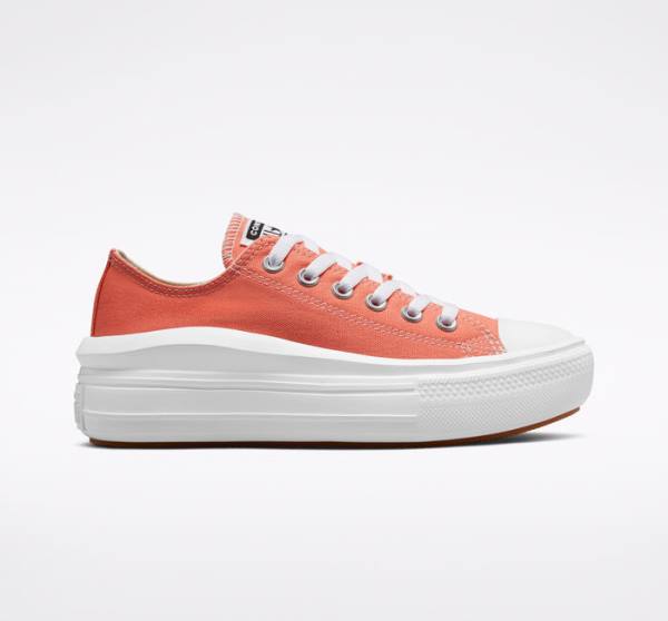 Tenisi Low Top Converse Chuck Taylor All Star Move Platforma Seasonal Color Albi Albi | CV-795DQO