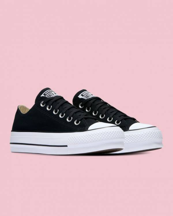 Tenisi Low Top Converse Chuck Taylor All Star Panza Lift Negrii | CV-814QKL