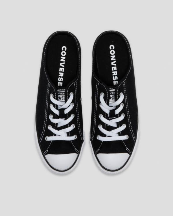 Tenisi Low Top Converse Chuck Taylor Dainty Mule Slip Negrii | CV-264HEU