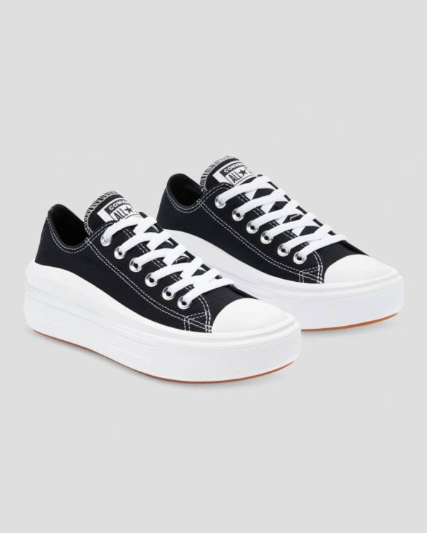 Tenisi Low Top Converse Chuck Taylor Move Platforma Negrii | CV-358WPV