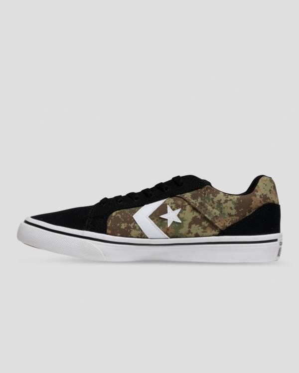 Tenisi Low Top Converse El Distrito Mix And Match Negrii Camuflaj | CV-945BLH