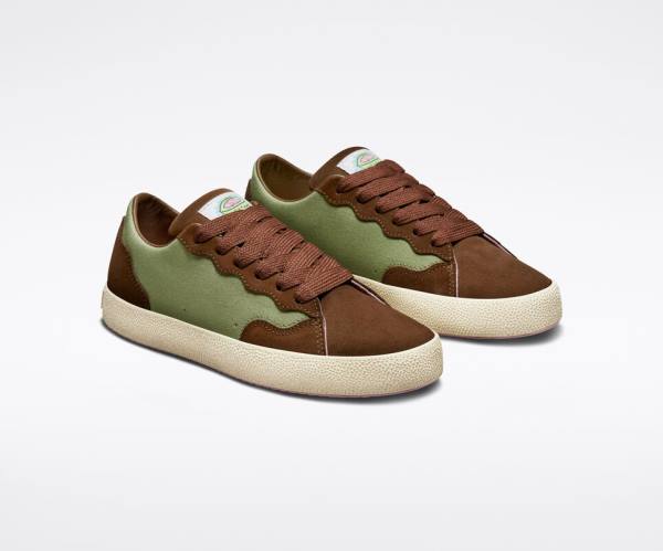 Tenisi Low Top Converse GOLF le FLEUR GLF 2.0 Verzi Albi | CV-287HEA