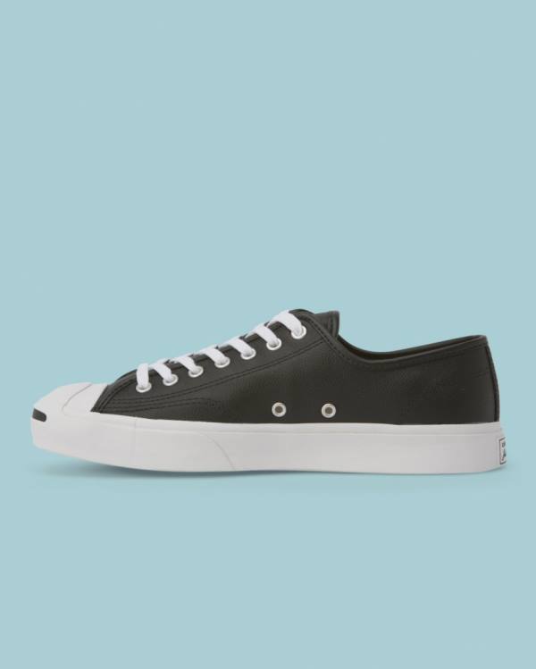 Tenisi Low Top Converse Jack Purcell Foundational Piele Negrii | CV-596SQE