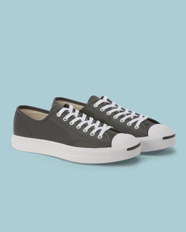 Tenisi Low Top Converse Jack Purcell Foundational Piele Negrii | CV-596SQE