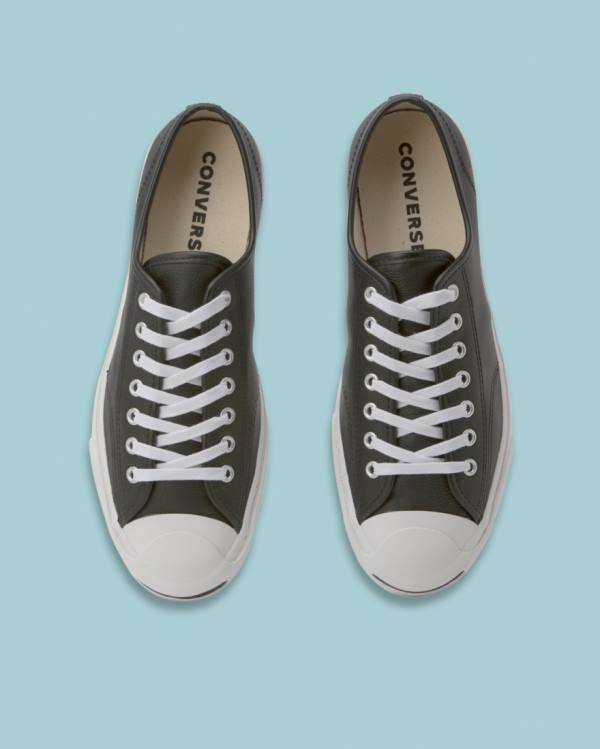 Tenisi Low Top Converse Jack Purcell Foundational Piele Negrii | CV-596SQE