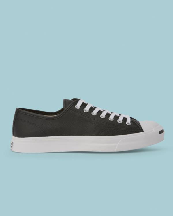 Tenisi Low Top Converse Jack Purcell Foundational Piele Negrii | CV-596SQE