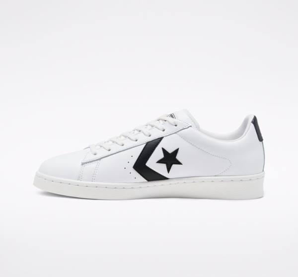 Tenisi Low Top Converse OG Pro Piele Albi Negrii Albi | CV-518SVZ