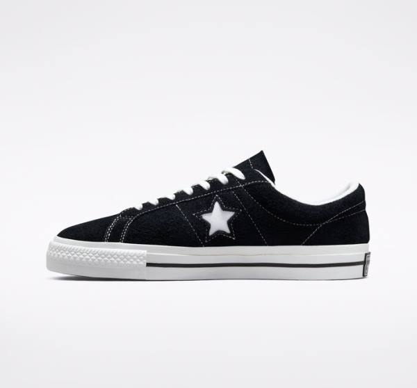 Tenisi Low Top Converse One Star Negrii Albi | CV-759VGE