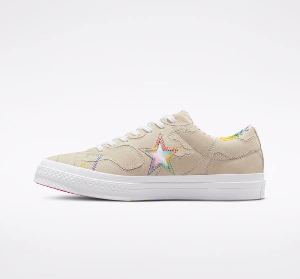 Tenisi Low Top Converse One Star Pride Rosii | CV-128VTU