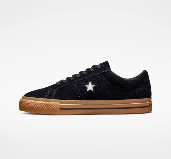 Tenisi Low Top Converse Peanuts One Star Negrii Portocalii | CV-951CWT