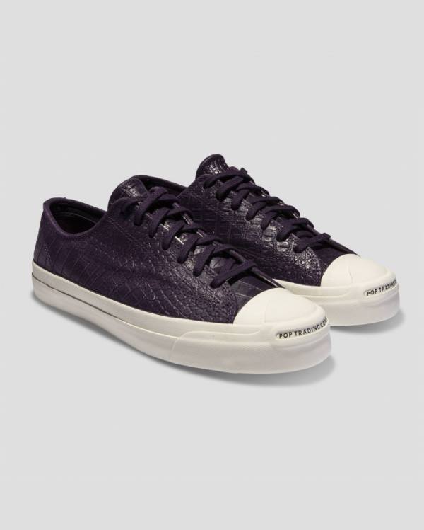 Tenisi Low Top Converse Pop Trading Co Jack Purcell Pro Violet Negrii | CV-213ZJP