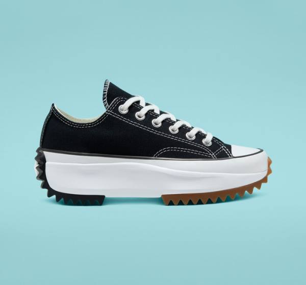 Tenisi Low Top Converse Run Star Hike Platforma Negrii Albi | CV-931FKU