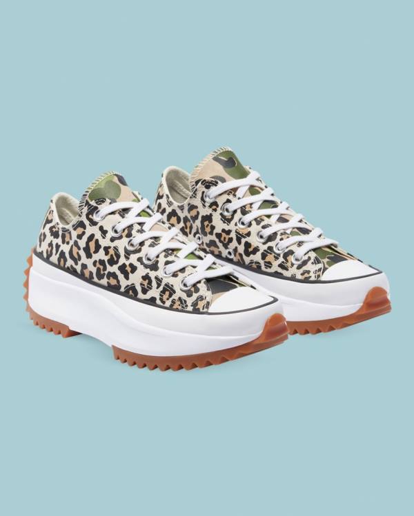 Tenisi Low Top Converse Run Star Hike Wild Archive Leopard | CV-658DXP