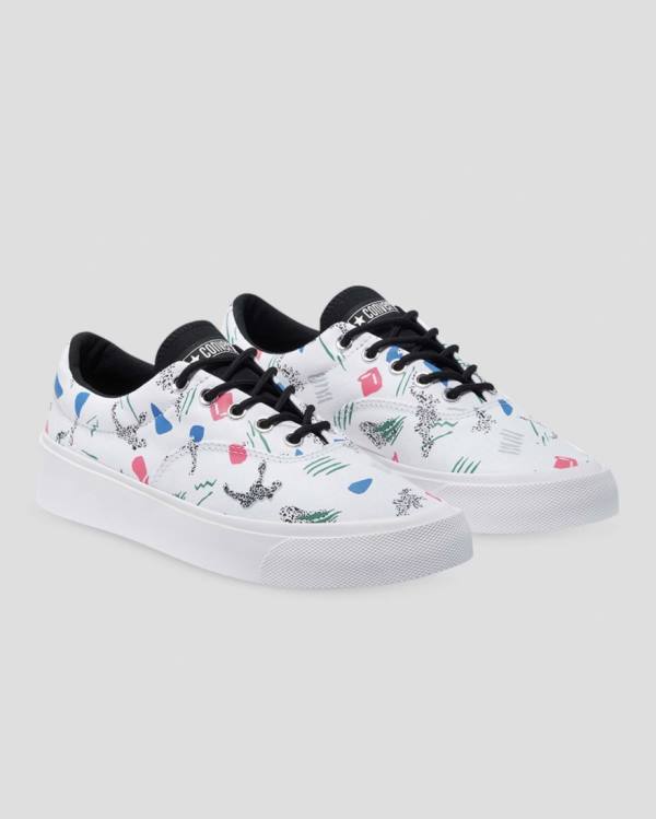 Tenisi Low Top Converse Skid Grip 80s Archive Print Albi | CV-758MZS