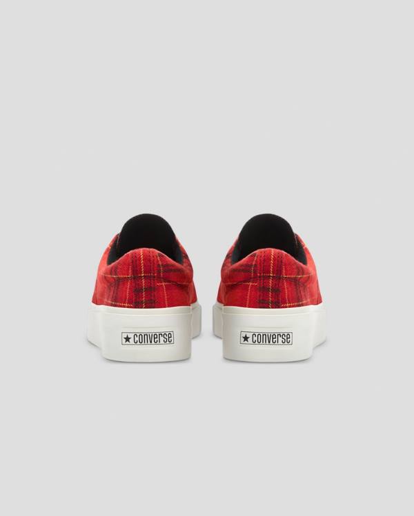 Tenisi Low Top Converse Skidgrip Twisted Plaid Rosii | CV-079PKA